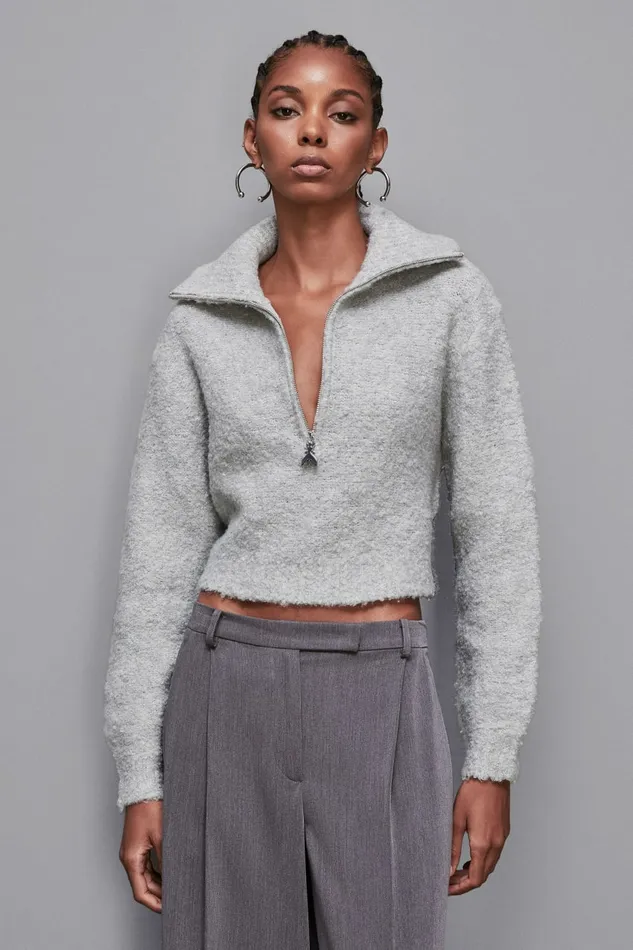 Patrizia Pepe Knitwear Soft Turtleneck Sweater Grey 8211 Women