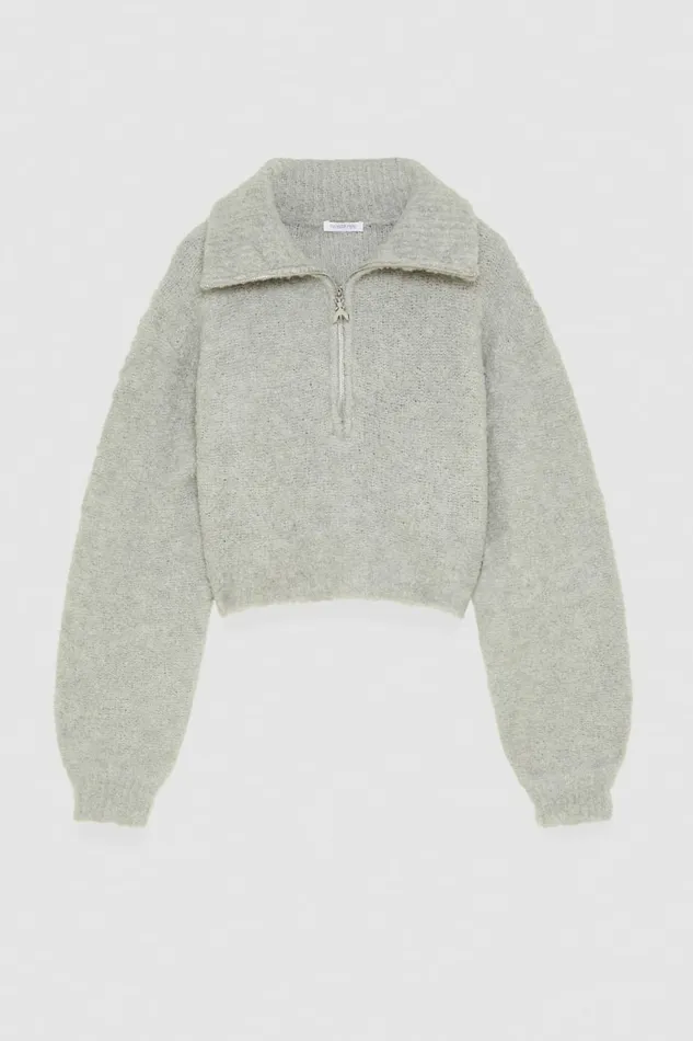 Patrizia Pepe Knitwear Soft Turtleneck Sweater Grey 8211 Women