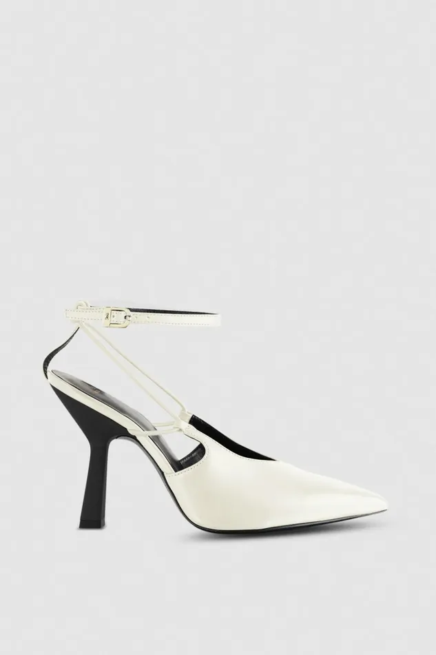 Patrizia Pepe Pumps Astral Buckle Leather Slingbacks White 8211 Women