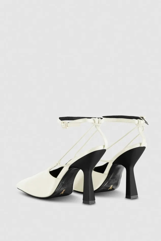 Patrizia Pepe Pumps Astral Buckle Leather Slingbacks White 8211 Women