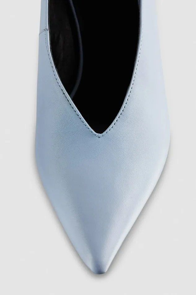 Patrizia Pepe Pumps Leather Pumps Light Blue 8211 Women