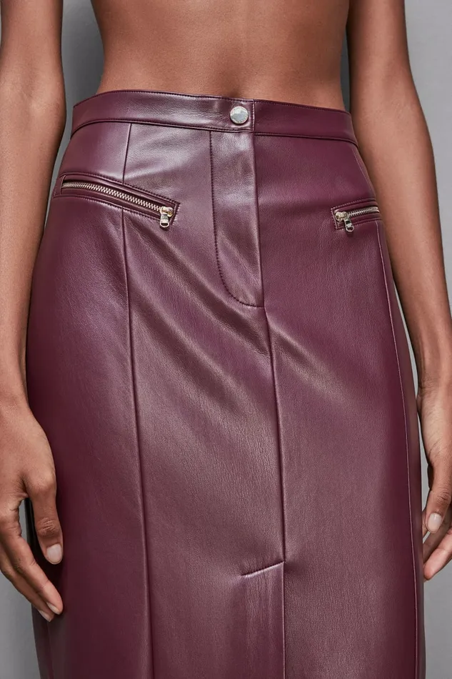 Patrizia Pepe Skirts HighWaisted Midi Skirt Red 8211 Women