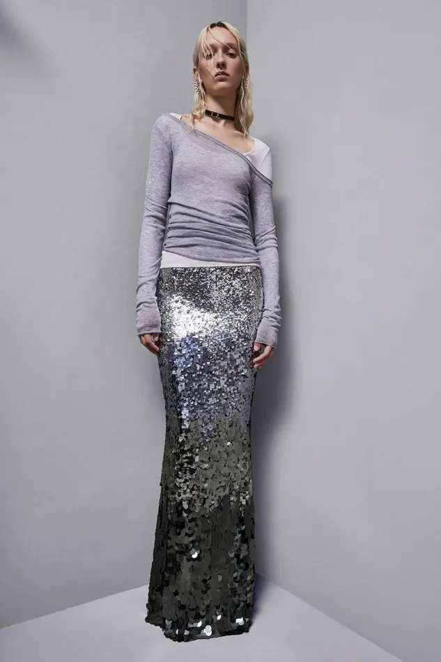 Patrizia Pepe Skirts Sequined Tulle Skirt Multicolor 8211 Women