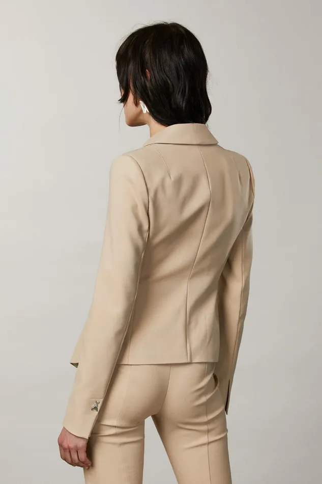 Patrizia Pepe Tailleur 2Button Slim Jacket Beige 8211 Women