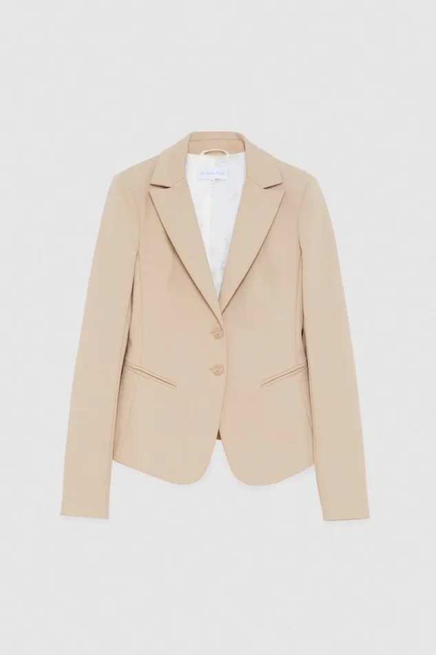 Patrizia Pepe Tailleur 2Button Slim Jacket Beige 8211 Women