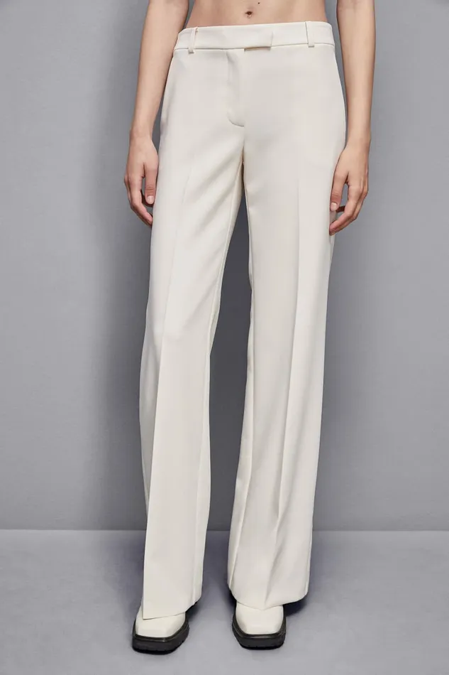 Patrizia Pepe Tailleur LowWaisted Twill Pants Beige 8211 Women