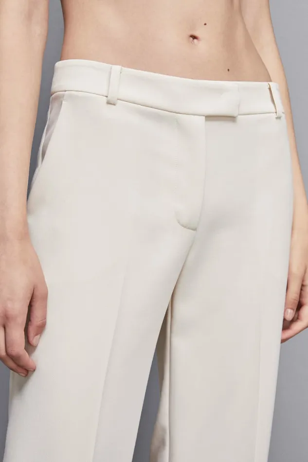 Patrizia Pepe Tailleur LowWaisted Twill Pants Beige 8211 Women
