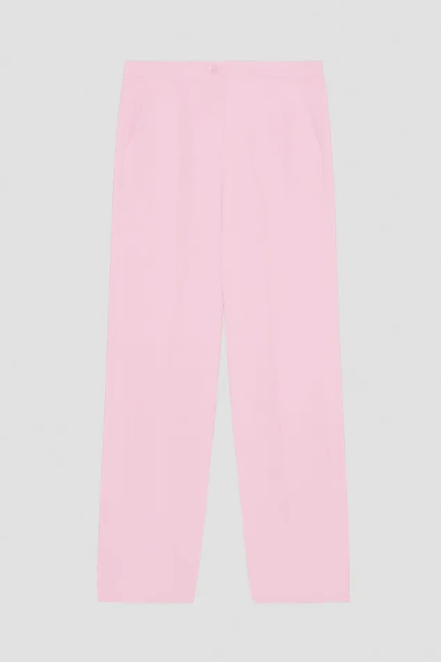 Patrizia Pepe Tailleur Pleated Pants In Stretch Fabric Pink 8211 Women