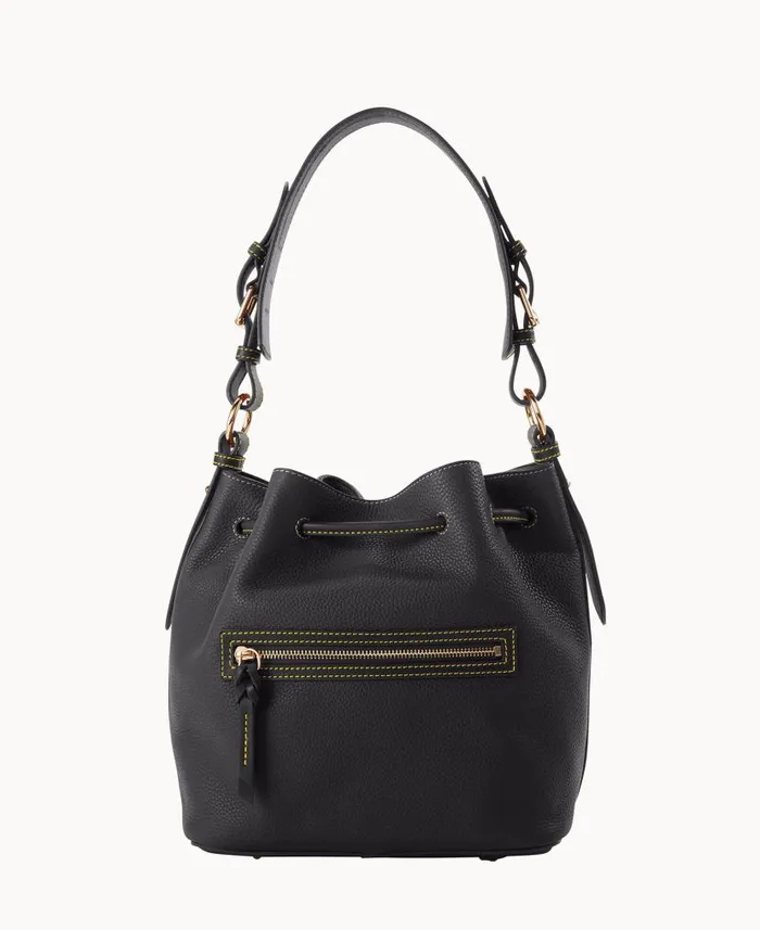 Pebble Grain Drawstring Black Black Woman Dooney and Bourke Shoulder Bags Pebble Grain Drawstring Black Black Woman Dooney and Bourke Shoulder Bags