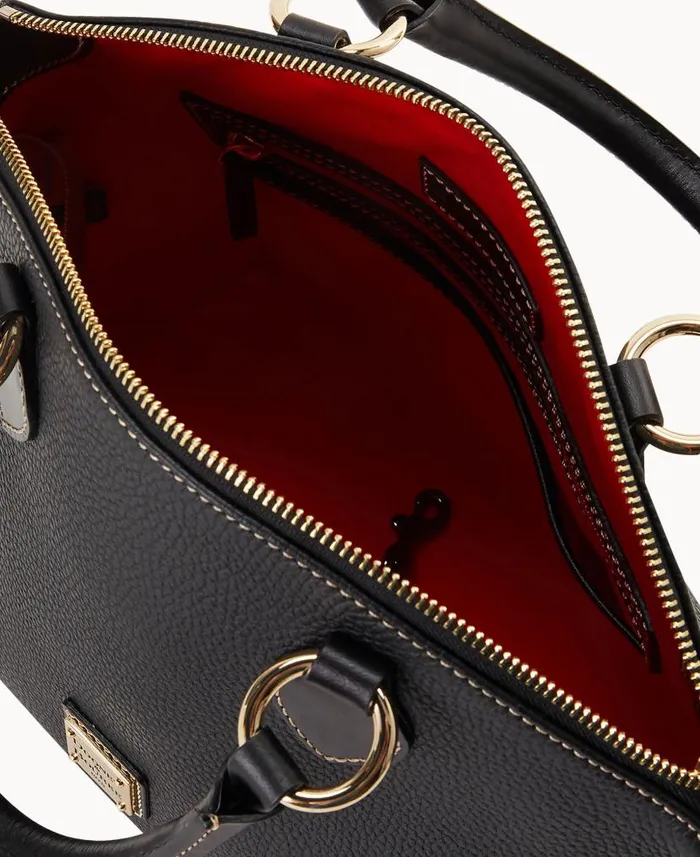 Pebble Grain Satchel Black Black Woman Dooney and Bourke Satchels Pebble Grain Satchel Black Black Woman Dooney and Bourke Satchels