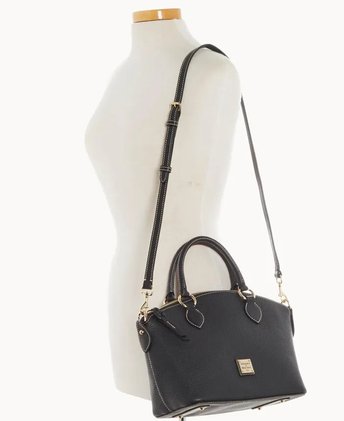 Pebble Grain Satchel Black Black Woman Dooney and Bourke Satchels Pebble Grain Satchel Black Black Woman Dooney and Bourke Satchels