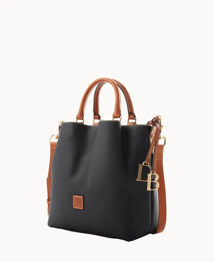 Pebble Grain Small Barlow Black Woman Dooney and Bourke Satchels