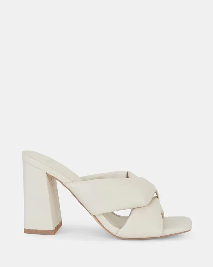 Peep Toes NOVO Shoes Women FAIZA CREAM Open Toe Heels