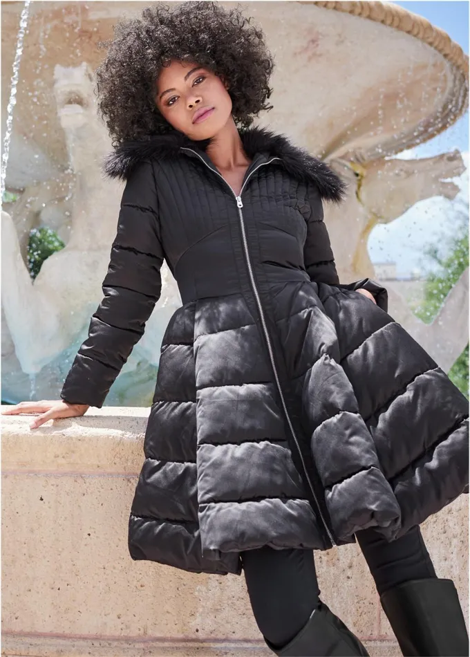 PEPLUM PUFFER JACKET Off White Women VENUS Coats