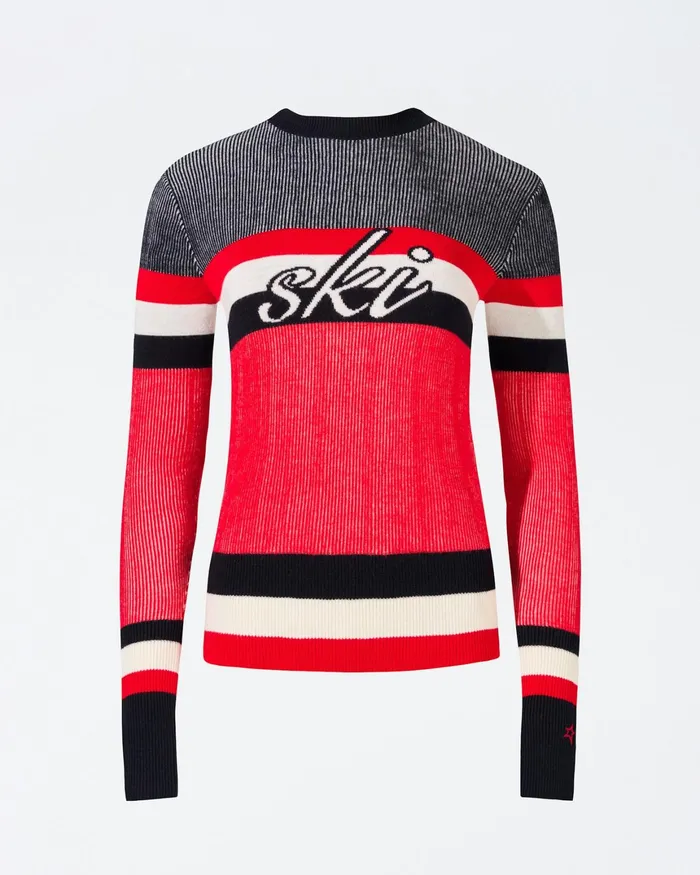 Perfect Moment Evie Merino Wool Sweater Navy Women Tops