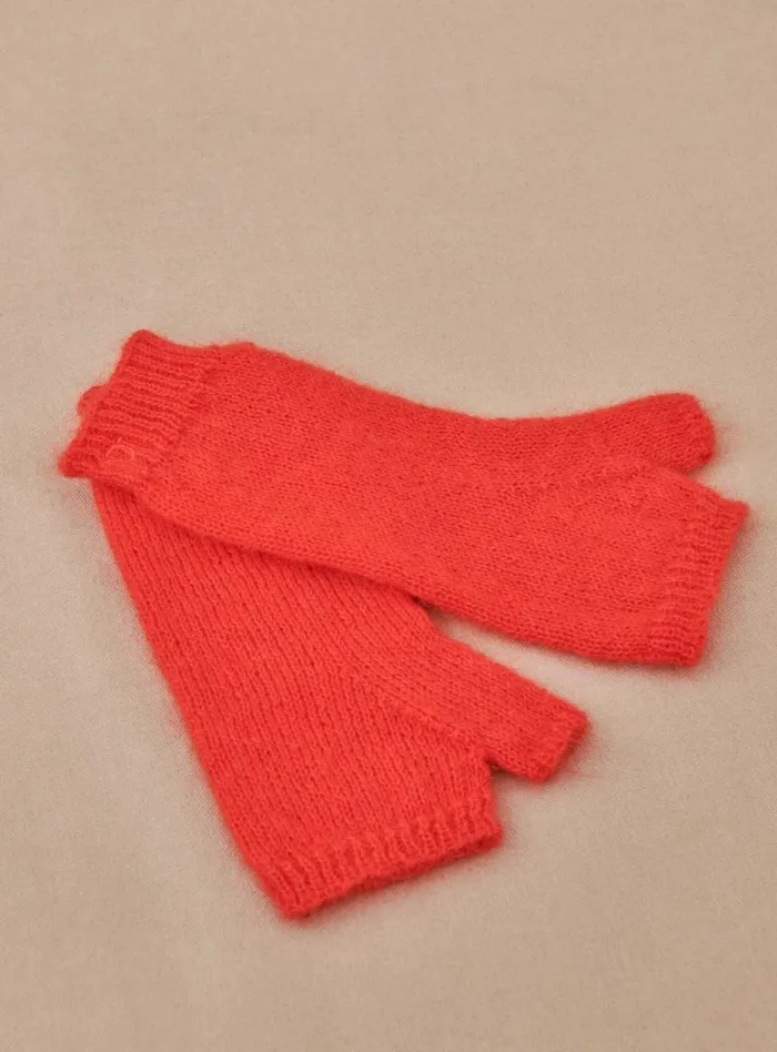 Petite Mendigote Jackets and Coats Aimy Mittens Red 8211 Women