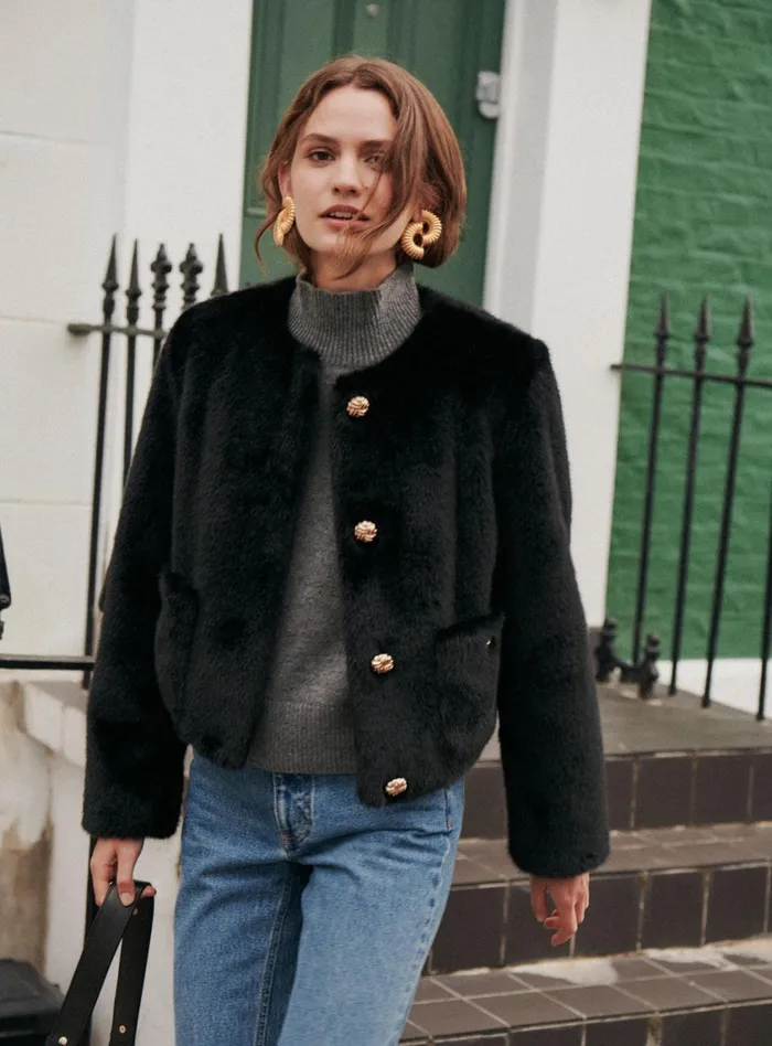 Petite Mendigote Jackets and Coats Fw24 Veste Octavie Black 8211 Women