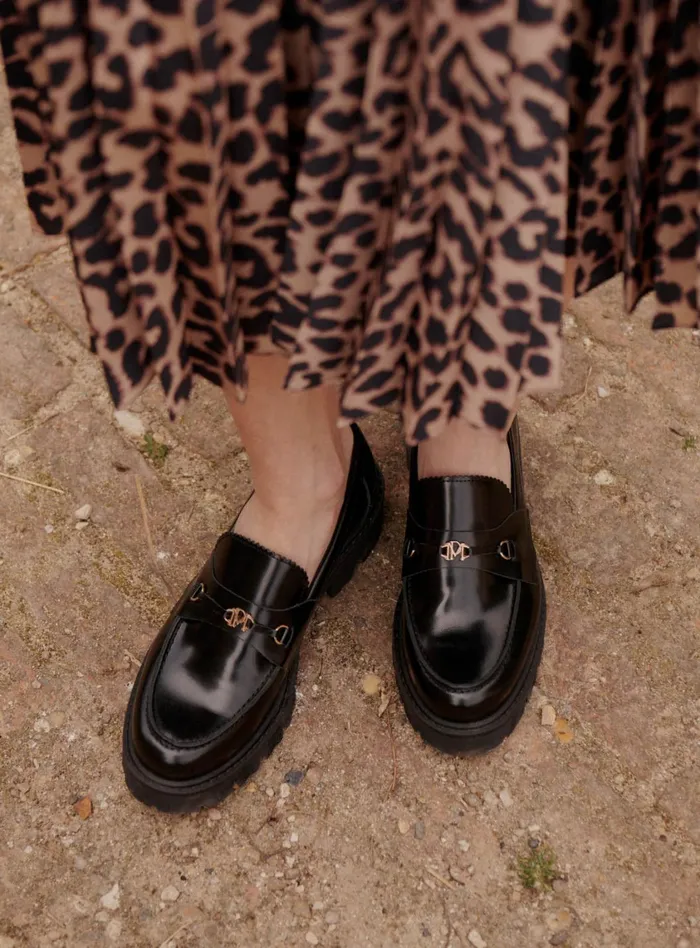 Petite Mendigote Moccasins Fw24 Mocassins Semelle Compensee Black 8211 Women