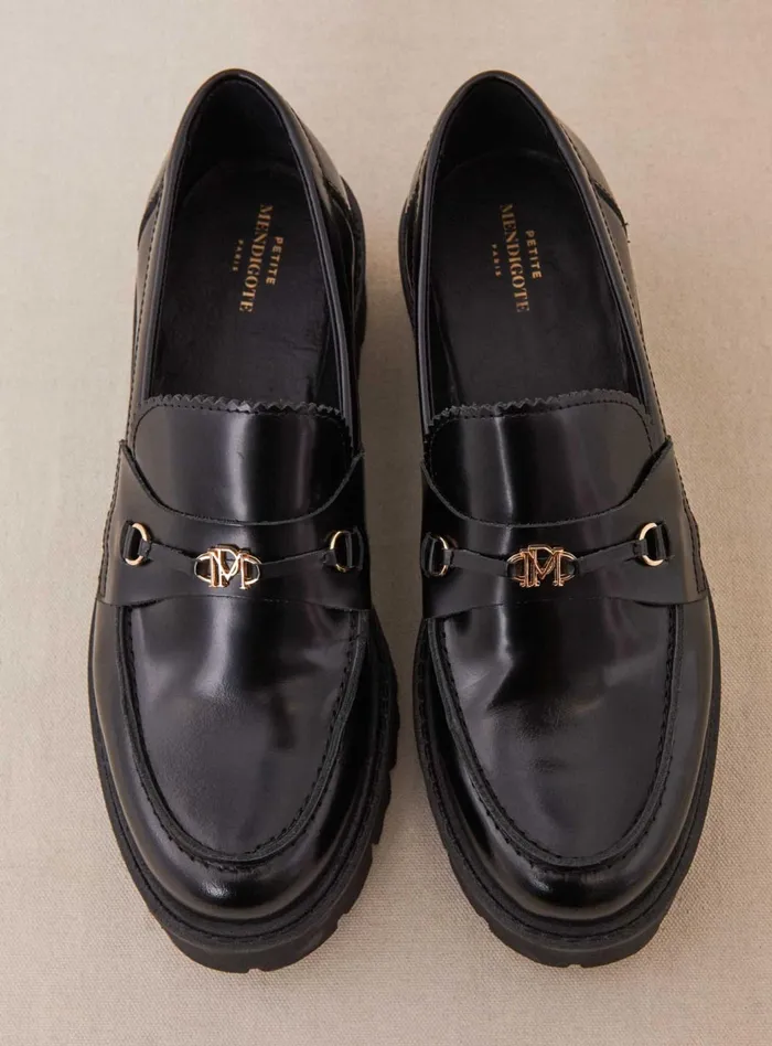 Petite Mendigote Moccasins Fw24 Mocassins Semelle Compensee Black 8211 Women