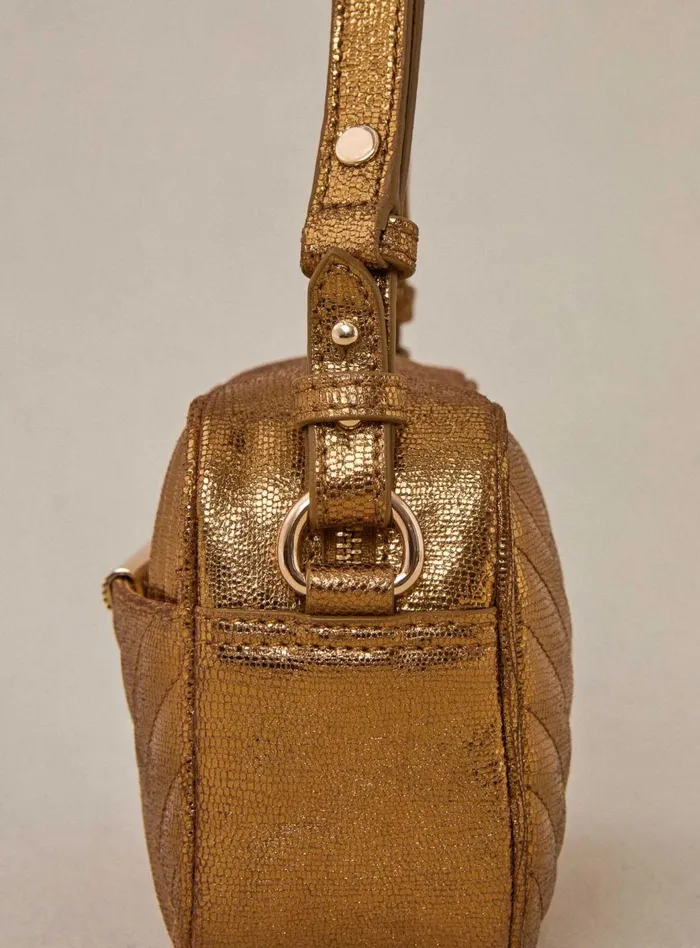 Petite Mendigote Shoulder Bags Fw24 Sammy Petit Matelasse Lez Dore Golden 8211 Women