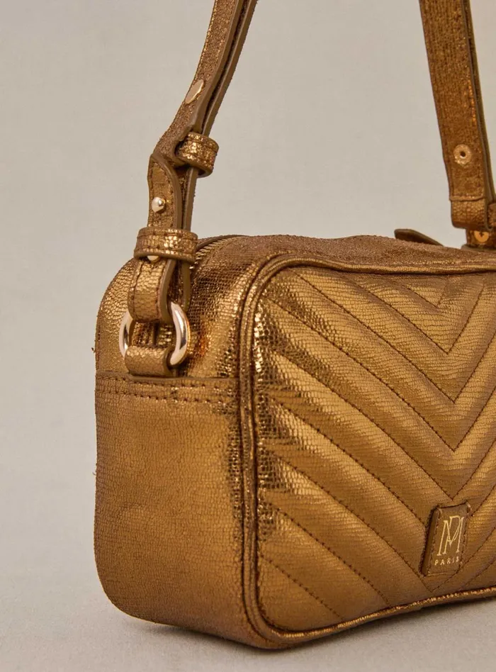 Petite Mendigote Shoulder Bags Fw24 Sammy Petit Matelasse Lez Dore Golden 8211 Women