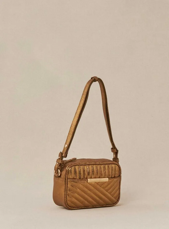 Petite Mendigote Shoulder Bags Fw24 Sammy Petit Matelasse Lez Dore Golden 8211 Women