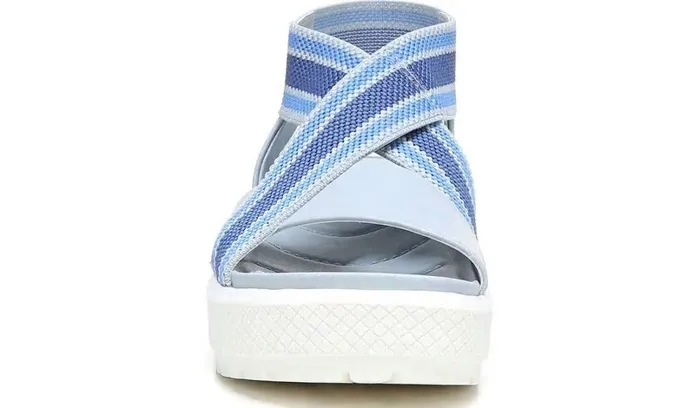 Platform Women Franco Sarto Franco Niko Platform Sandal Light Blue Leather