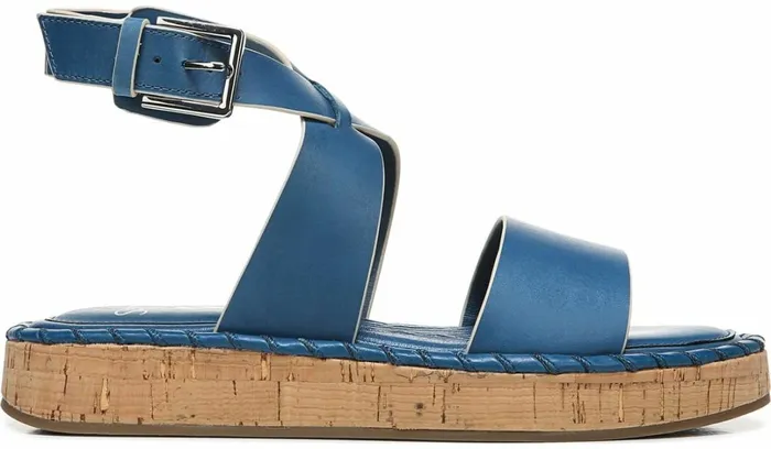 Platform Women Franco Sarto Sarto Zarlo Platform Sandal Teal Leather
