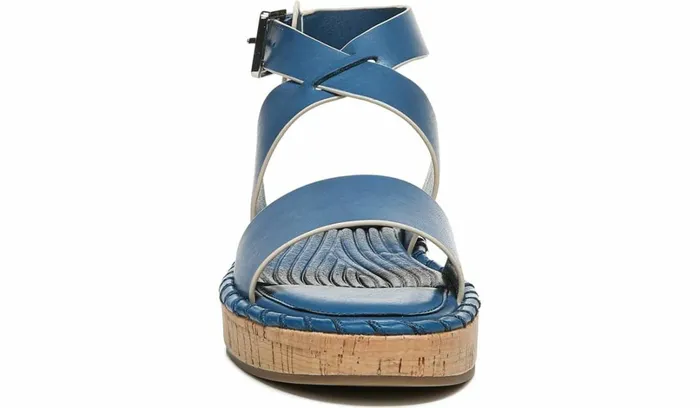 Platform Women Franco Sarto Sarto Zarlo Platform Sandal Teal Leather