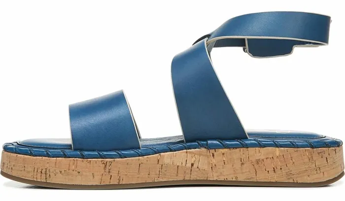 Platform Women Franco Sarto Sarto Zarlo Platform Sandal Teal Leather