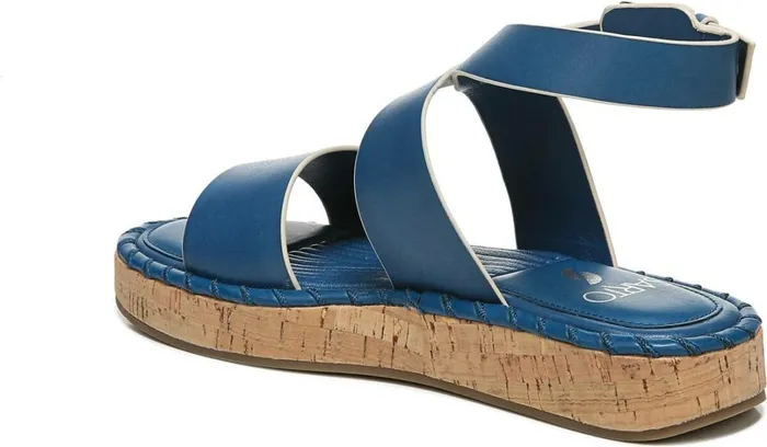 Platform Women Franco Sarto Sarto Zarlo Platform Sandal Teal Leather