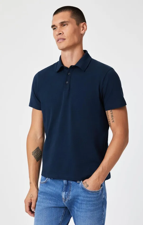Polo Shirt In Total Eclipse Men Mavi Jeans TShirts Polo Shirt In Total Eclipse Men Mavi Jeans TShirts
