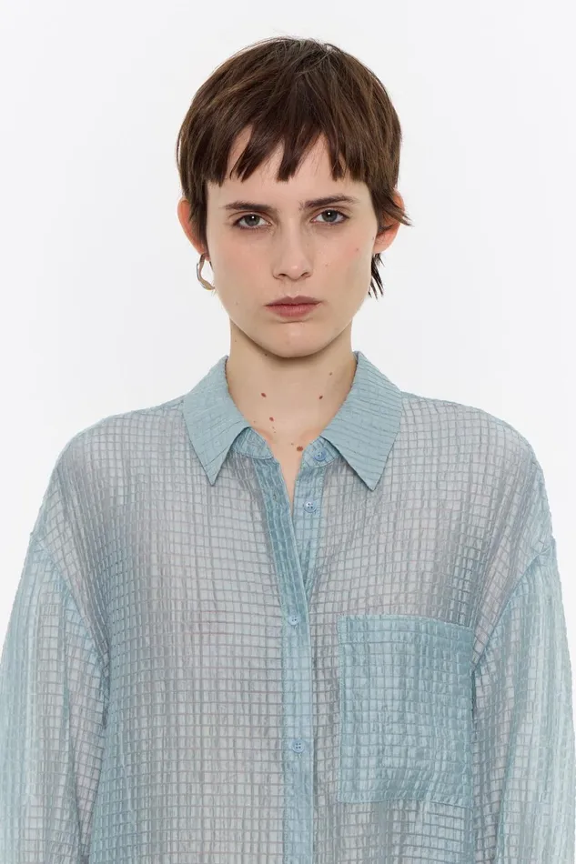 Powder Blue Knot Back Tshirt Dusty Blue Women Bimba Y Lola Shirts Powder Blue Knot Back Tshirt Dusty Blue Women Bimba Y Lola Shirts