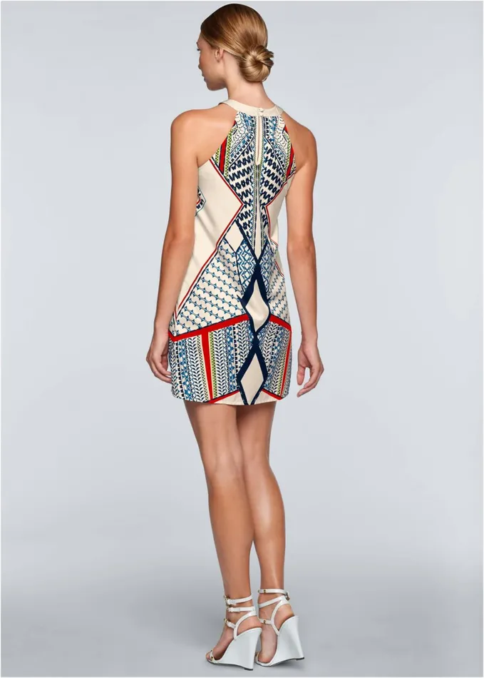 PRINTED DRESS Off White Multi Women VENUS Sundresses