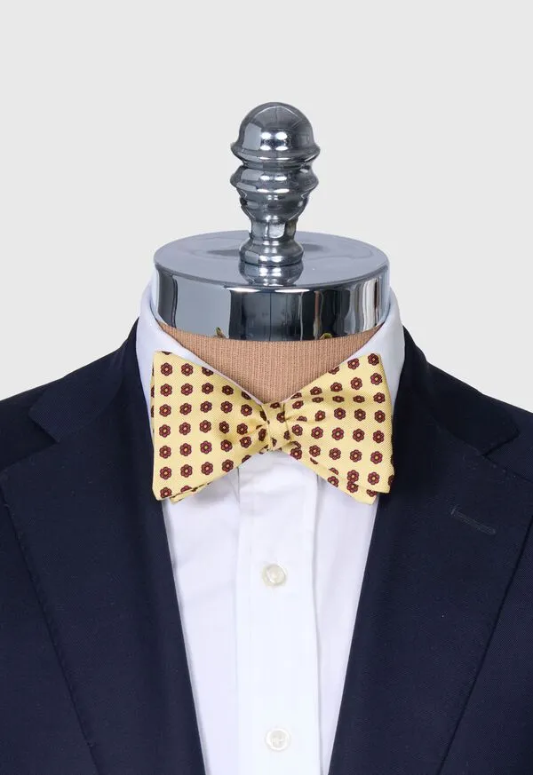 Printed Silk Flower Bow Tie Cream Ties Paulstuart Mens Printed Silk Flower Bow Tie Cream Ties Paulstuart Mens