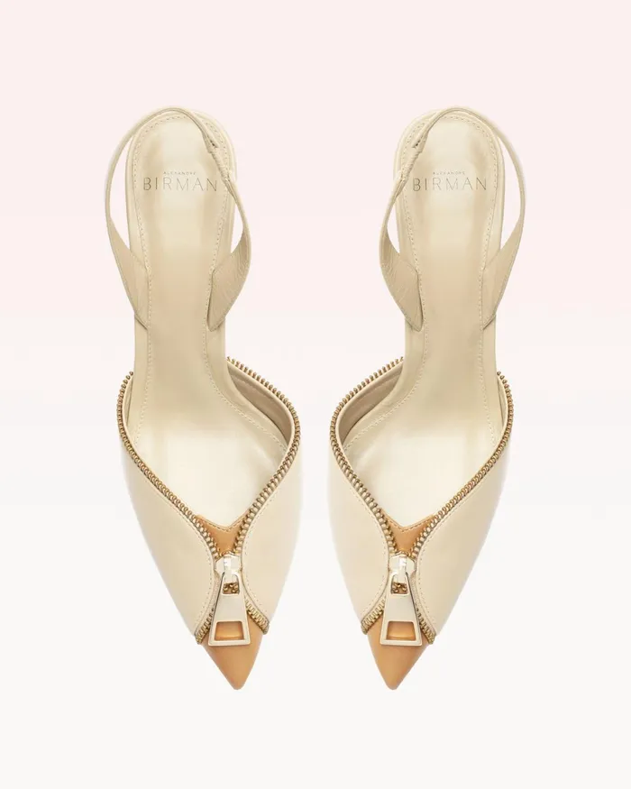 Pumps Women Alexandre Birman Zoe Slingback 85 Pump Alexandre Birman Slingback Pump Cameo