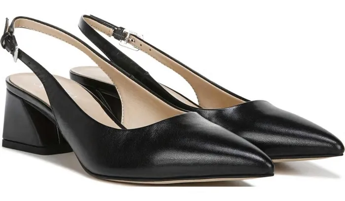 Pumps Women Franco Sarto Franco Racer Slingback Pump Black Leather