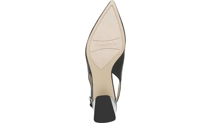 Pumps Women Franco Sarto Franco Racer Slingback Pump Black Leather