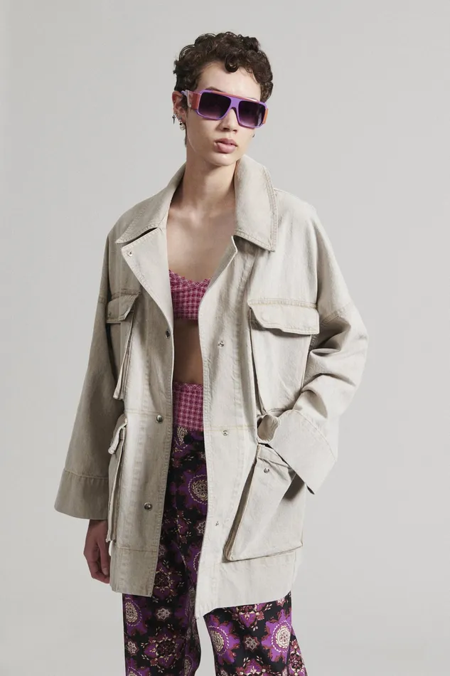 Rachel Comey Jackets Outerwear Women Celeiro Coat Khaki Wash