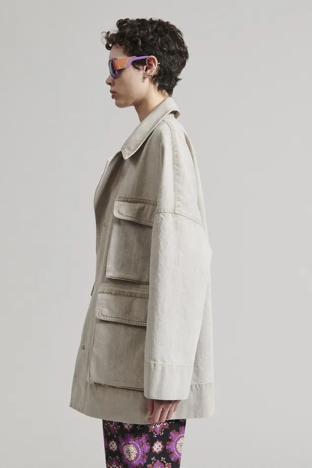 Rachel Comey Jackets Outerwear Women Celeiro Coat Khaki Wash