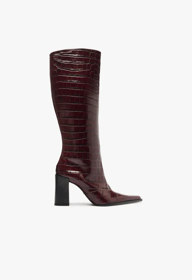 Raffaela Up Boot Cherry Wine Women Schutz Shoes Boots