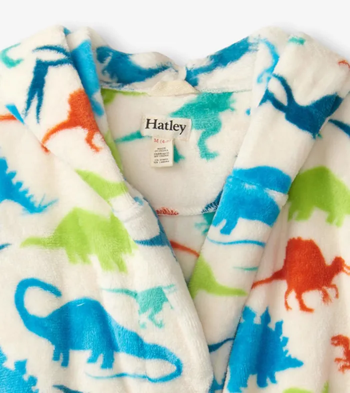 Real Dinosaurs Kids Fleece Robe Hatley