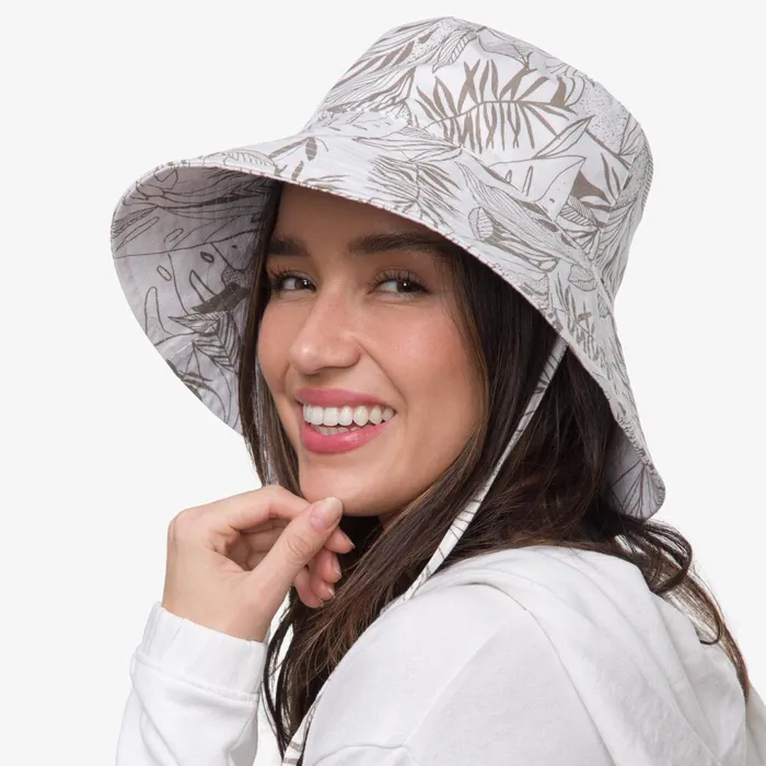 Reef Hats and Beanies Rudy Printed Bucket Hat Mushroom 8211 Women