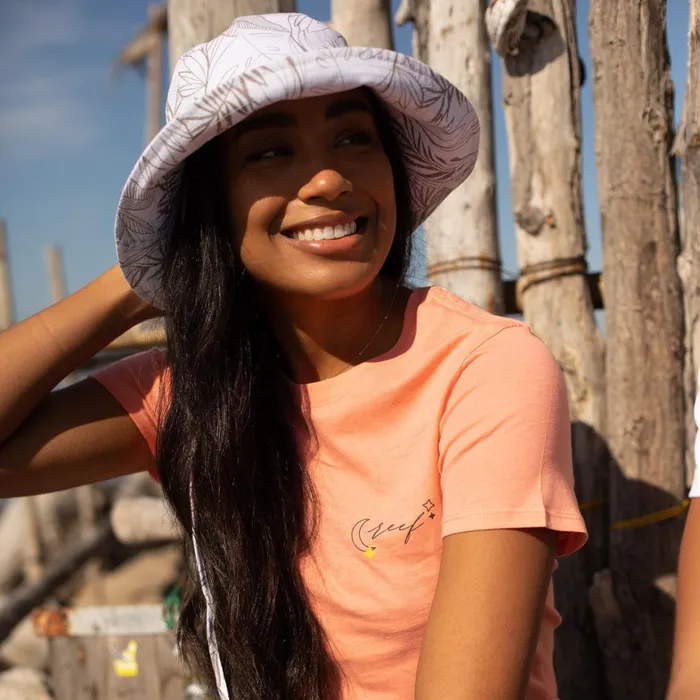 Reef Hats and Beanies Rudy Printed Bucket Hat Mushroom 8211 Women Reef Hats and Beanies Rudy Printed Bucket Hat Mushroom 8211 Women