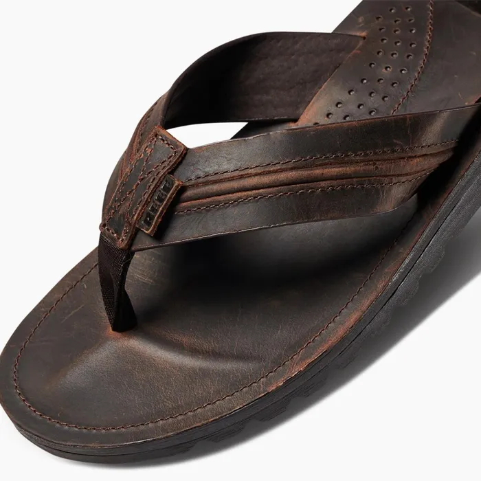 Reef Sandals Voyage Lux Dark Brown 8211 Men Reef Sandals Voyage Lux Dark Brown 8211 Men
