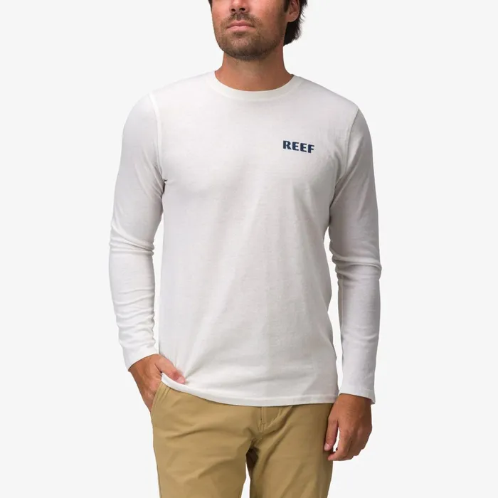 Reef TShirts and Shirts Wellie 24 Long Sleeve Tee Cloud 8211 Men