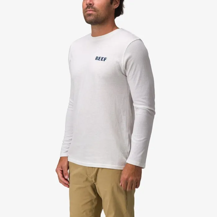 Reef TShirts and Shirts Wellie 24 Long Sleeve Tee Cloud 8211 Men