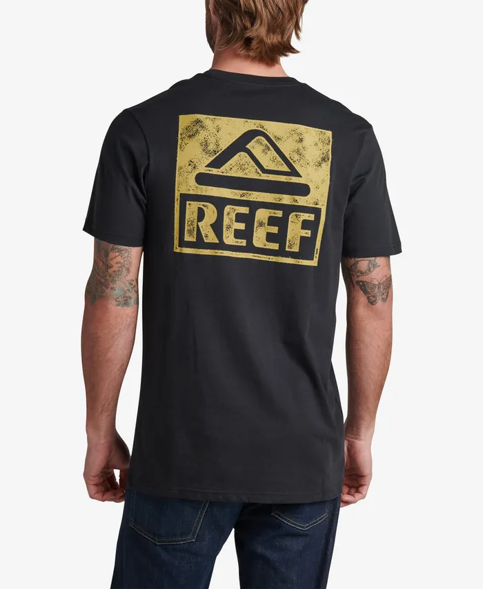 Reef TShirts and Shirts Wellie Short Sleeve Graphic Tee Caviar 8211 Men Reef TShirts and Shirts Wellie Short Sleeve Graphic Tee Caviar 8211 Men