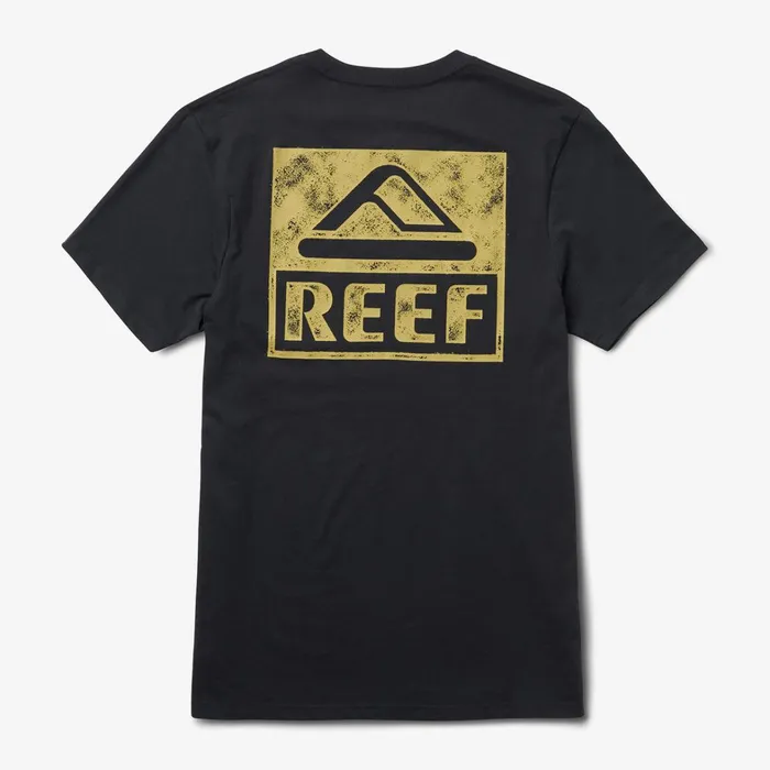 Reef TShirts and Shirts Wellie Short Sleeve Graphic Tee Caviar 8211 Men Reef TShirts and Shirts Wellie Short Sleeve Graphic Tee Caviar 8211 Men
