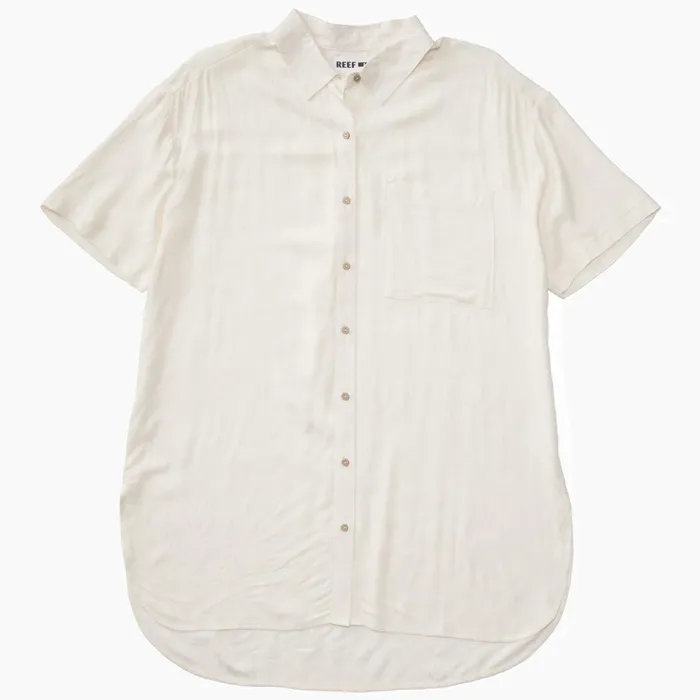 Reef TShirts Tanks and Dresses Ollie Shirt Dress Marshmallow 8211 Women Reef TShirts Tanks and Dresses Ollie Shirt Dress Marshmallow 8211 Women